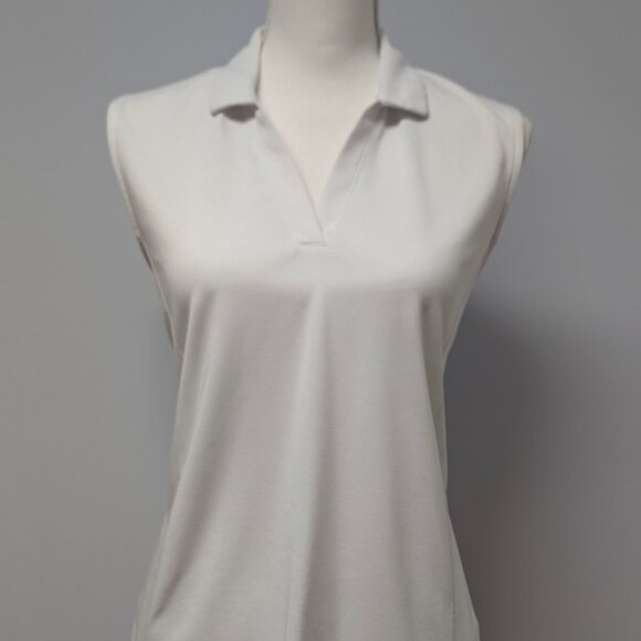 PGA Tour Airflux White Sleeveless Polo Large - Picture 1 of 5